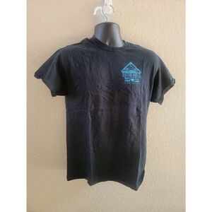 Gildan Ultra Cotton Men's Black Northern Light Graphic Tee Size Medium